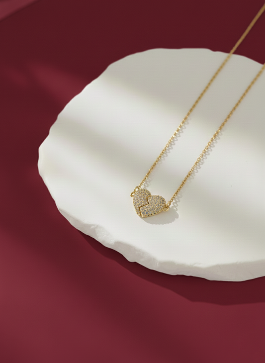 Double-Sided Magnetic Love Pendant Necklace